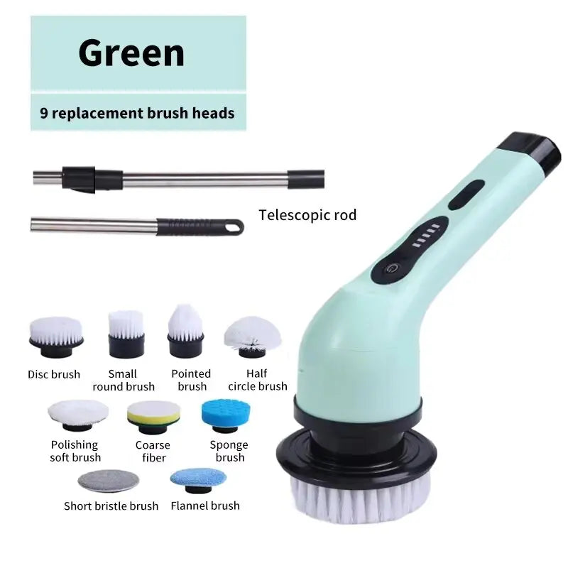 Cordless Electric Cleaning Brush – Multi-Use Spin Scrubber