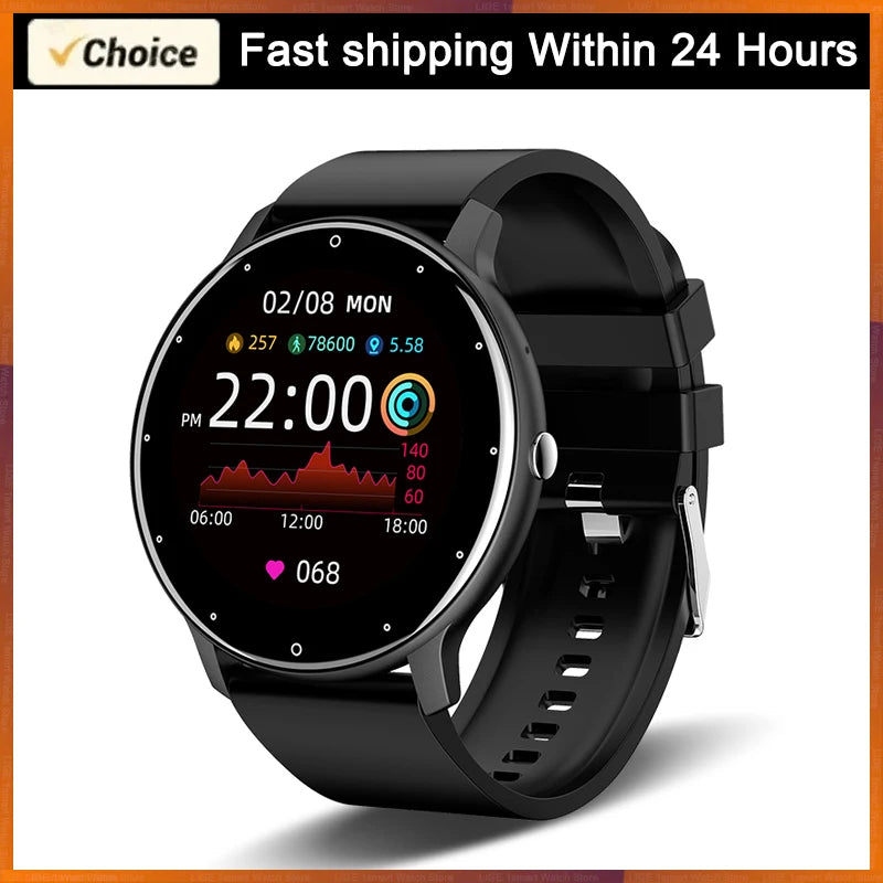 LIGE 2026 Smartwatch for Men & Women: Fitness Tracker with Heart Rate Monitor, Waterproof Design for Android & iOS – Ideal Gift