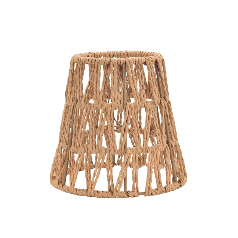 Handmade Rattan Style Hanging Lampshade – Vintage Pendant Light Shade