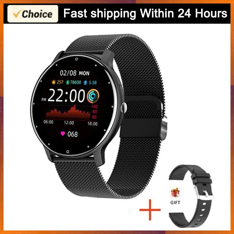 LIGE 2026 Smartwatch for Men & Women: Fitness Tracker with Heart Rate Monitor, Waterproof Design for Android & iOS – Ideal Gift