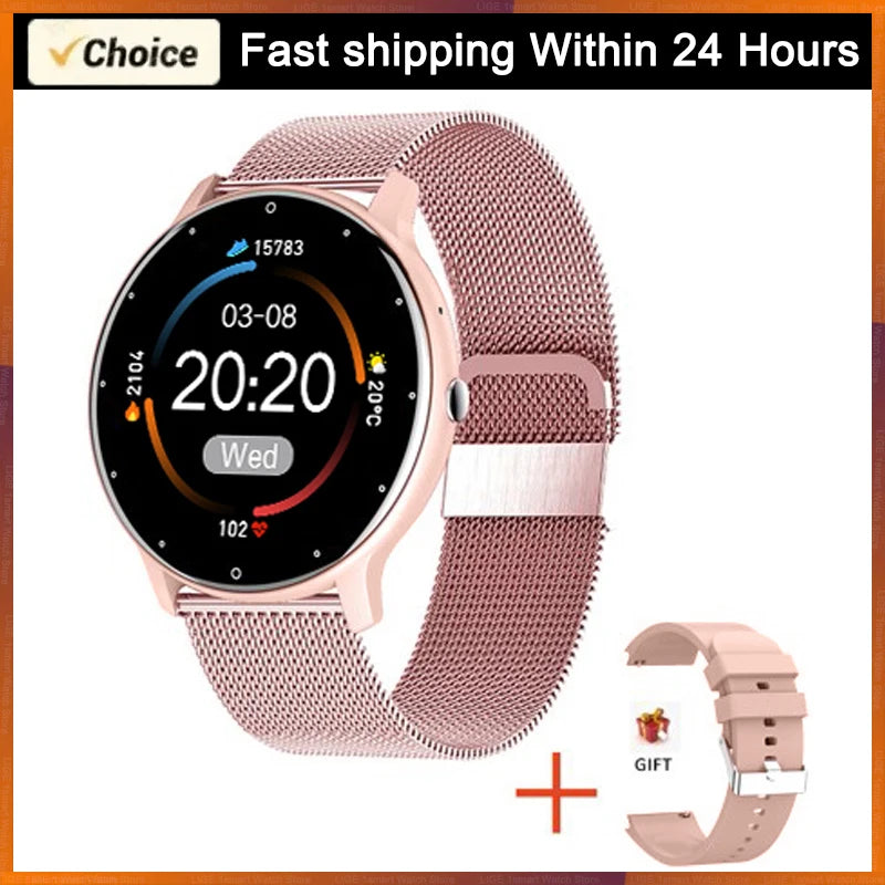 LIGE 2026 Smartwatch for Men & Women: Fitness Tracker with Heart Rate Monitor, Waterproof Design for Android & iOS – Ideal Gift