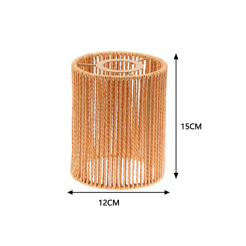 Handmade Rattan Style Hanging Lampshade – Vintage Pendant Light Shade