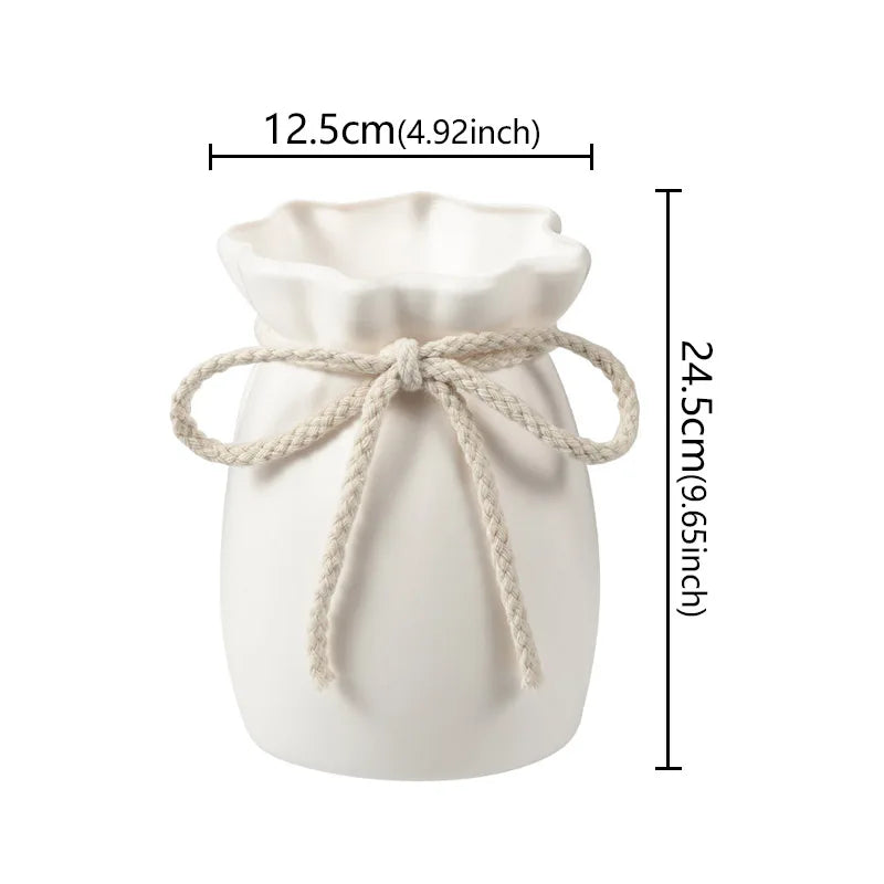 Bow Shape Decorative Vase – Nordic Style Home & Office Décor