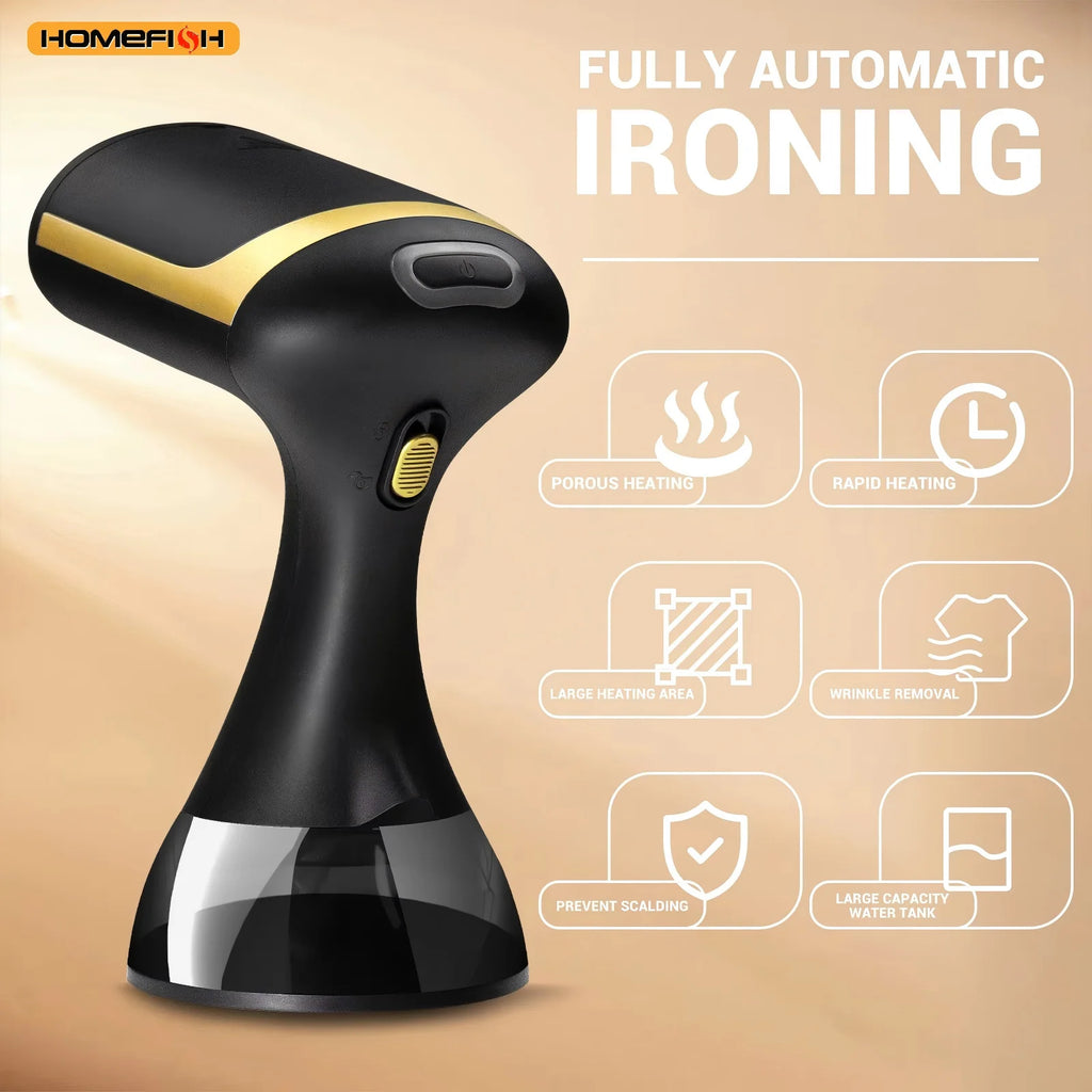 1500W Handheld Garment Steamer – Portable Hanging Steam Iron