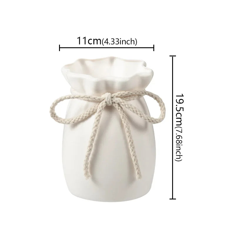 Bow Shape Decorative Vase – Nordic Style Home & Office Décor