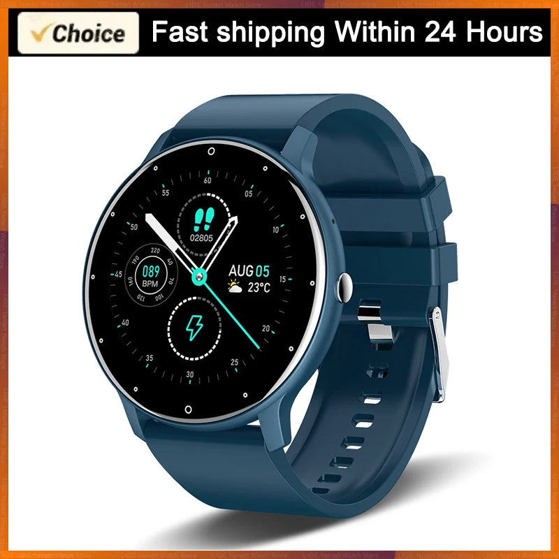 LIGE 2026 Smartwatch for Men & Women: Fitness Tracker with Heart Rate Monitor, Waterproof Design for Android & iOS – Ideal Gift