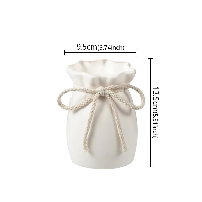 Bow Shape Decorative Vase – Nordic Style Home & Office Décor