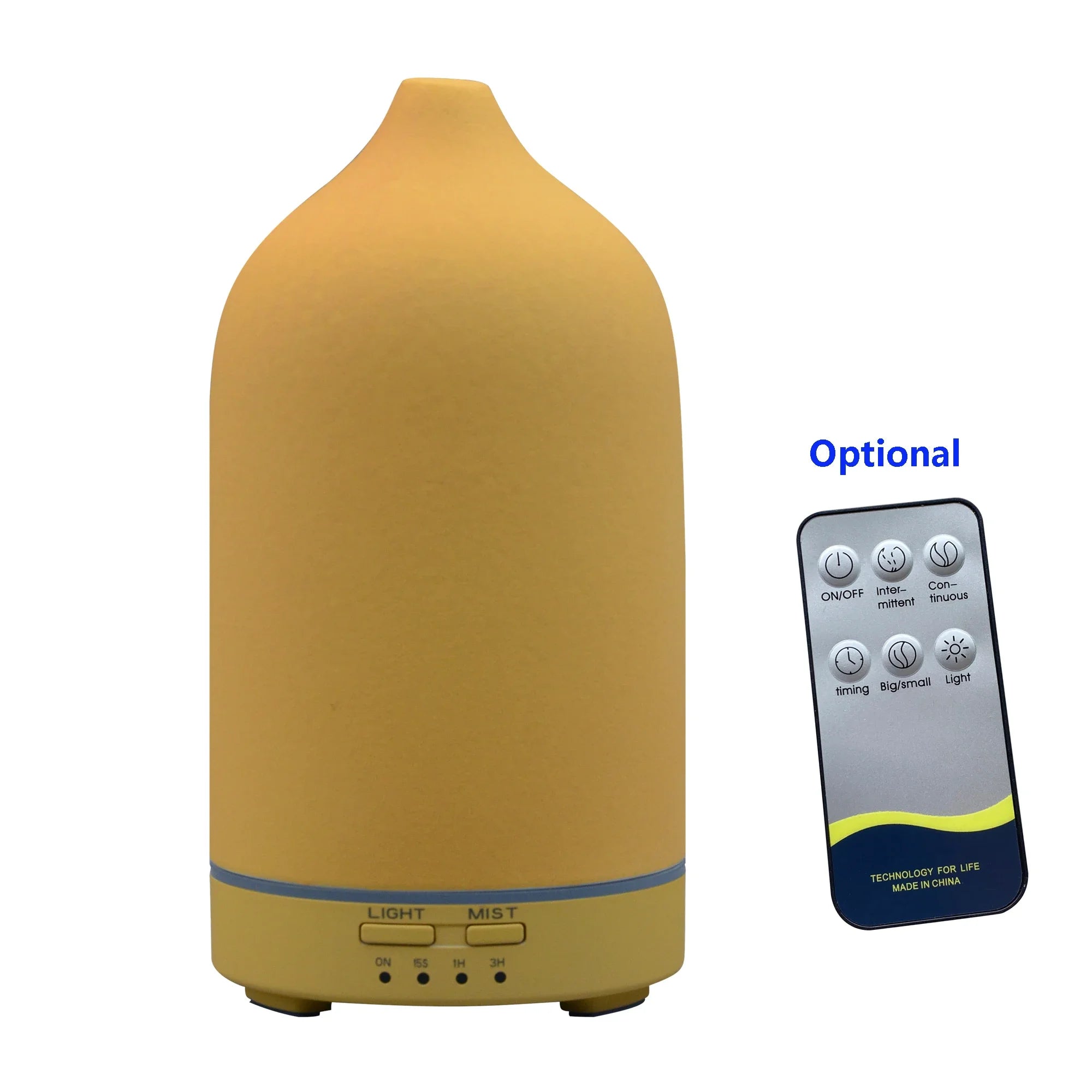 Ceramic Essential Oil Diffuser – Mini Humidifier with LED Lights & Timer
