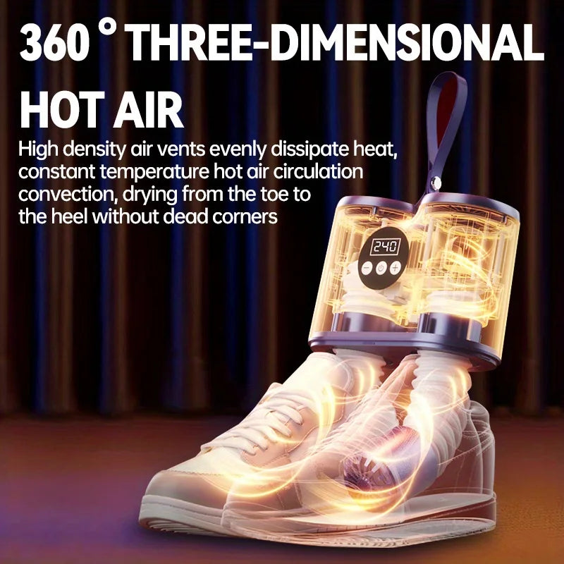 Electric Shoe Dryer with UV – Fast Drying & Odor Eliminating Boot Warmer