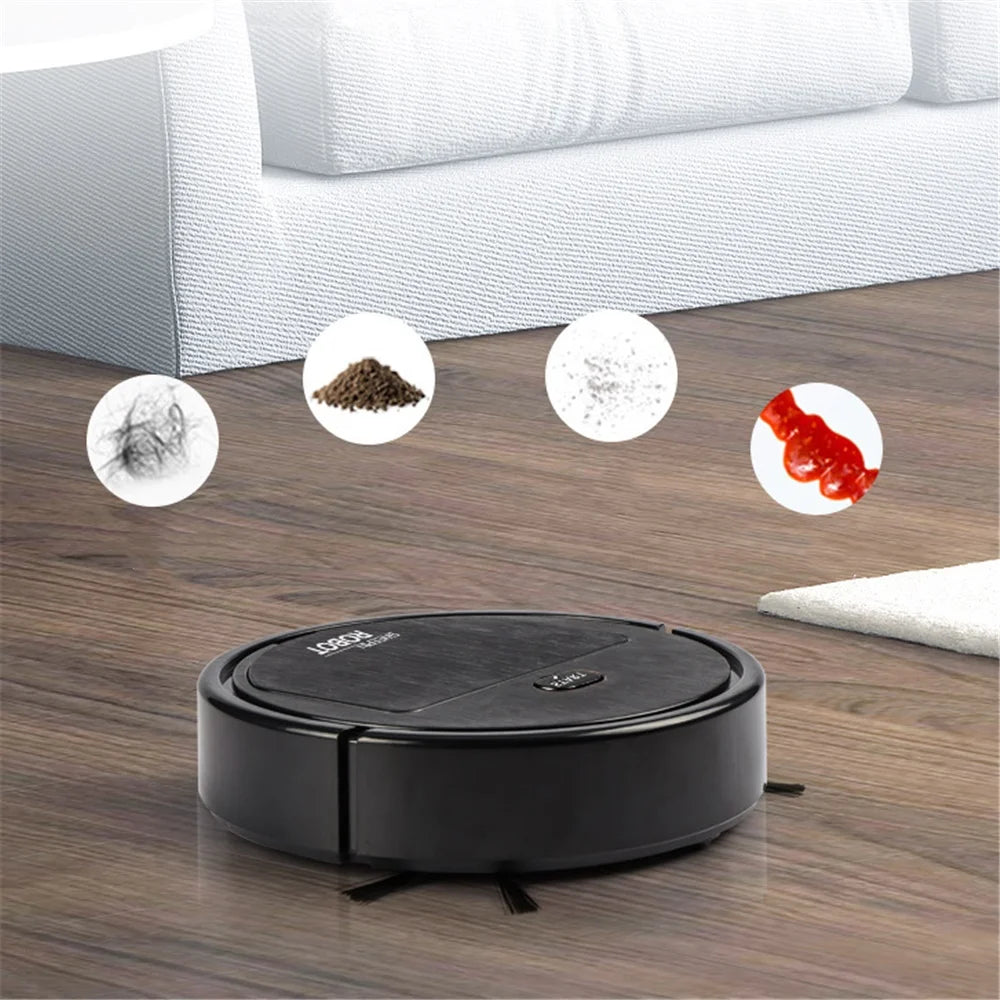 Smart Robotic Vacuum & Mop 1500Pa – Wireless 3-in-1 Cleaner