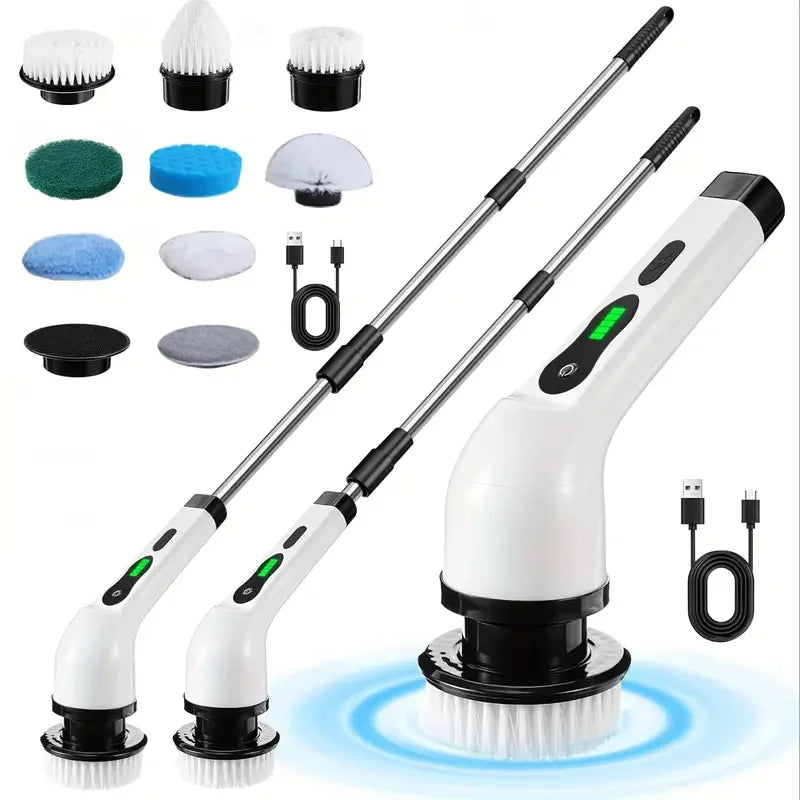 Cordless Electric Cleaning Brush – Multi-Use Spin Scrubber