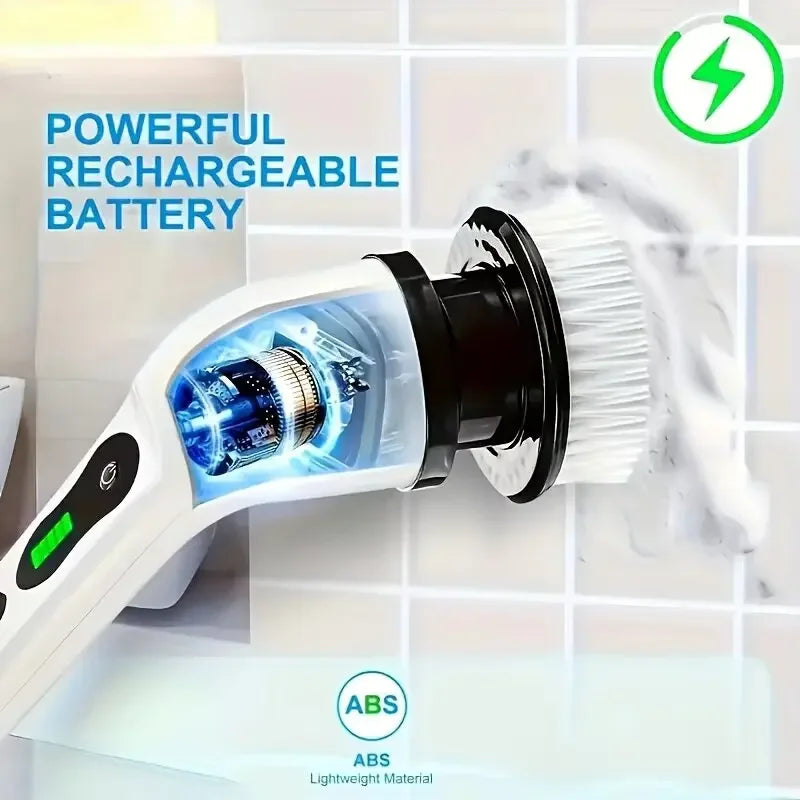 Cordless Electric Cleaning Brush – Multi-Use Spin Scrubber