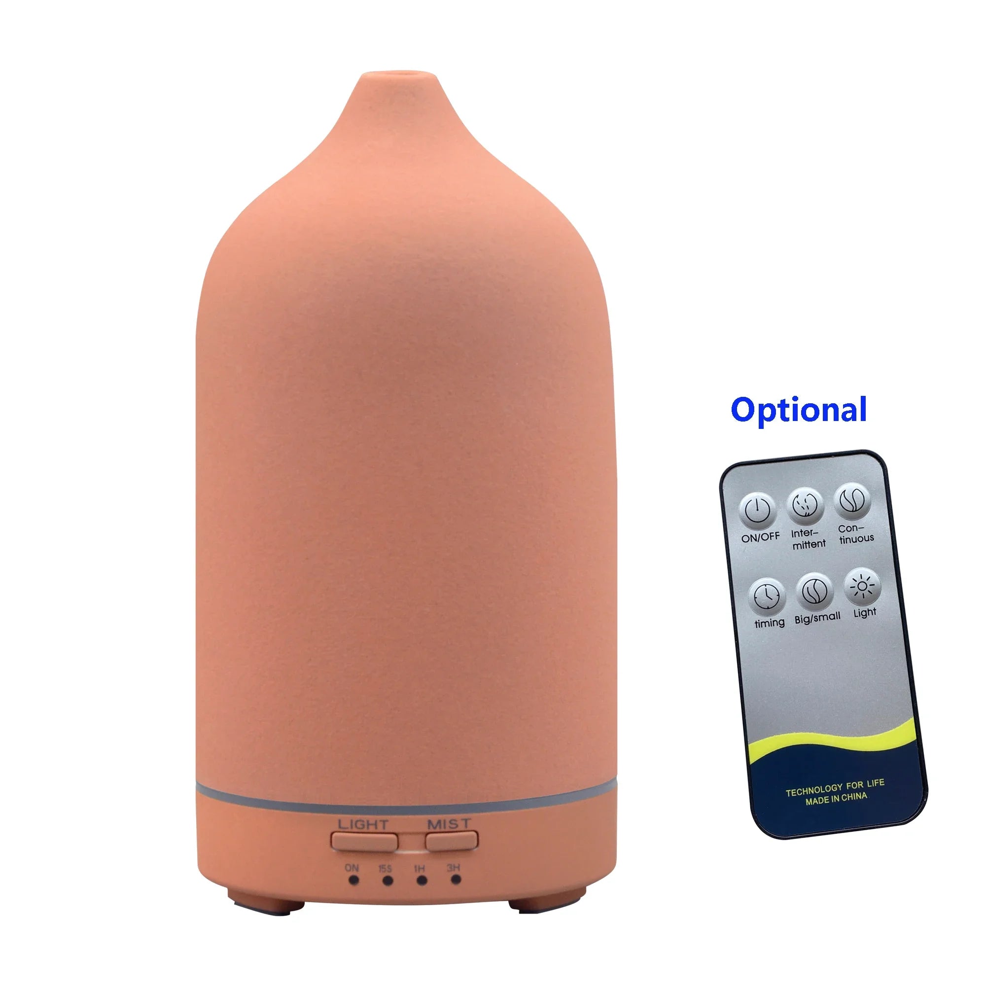 Ceramic Essential Oil Diffuser – Mini Humidifier with LED Lights & Timer
