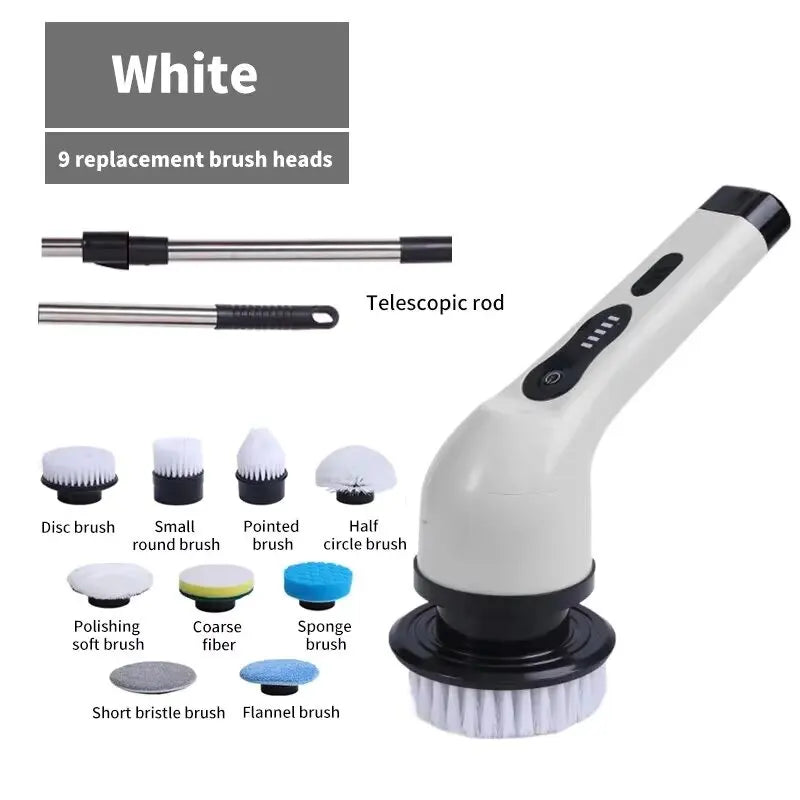 Cordless Electric Cleaning Brush – Multi-Use Spin Scrubber