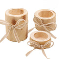 Boho Style 3-Piece Candle Holder Set – Elegant Wedding Table Decoration