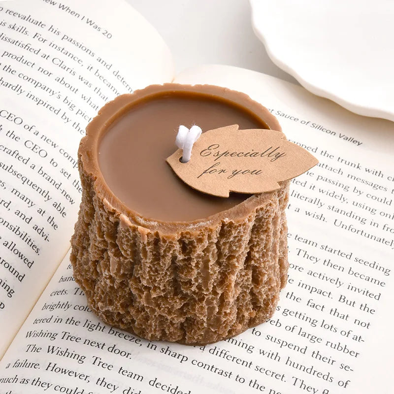 Forest Style Tree Stump Scented Candle – Creative Home Décor Wedding Gift Box