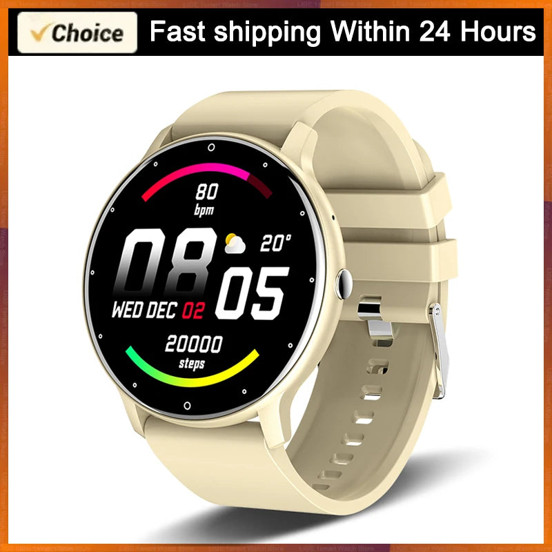 LIGE 2026 Smartwatch for Men & Women: Fitness Tracker with Heart Rate Monitor, Waterproof Design for Android & iOS – Ideal Gift