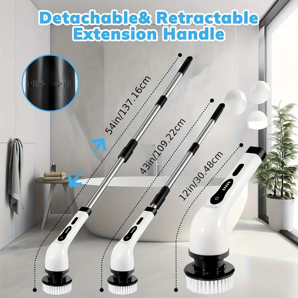Cordless Electric Cleaning Brush – Multi-Use Spin Scrubber