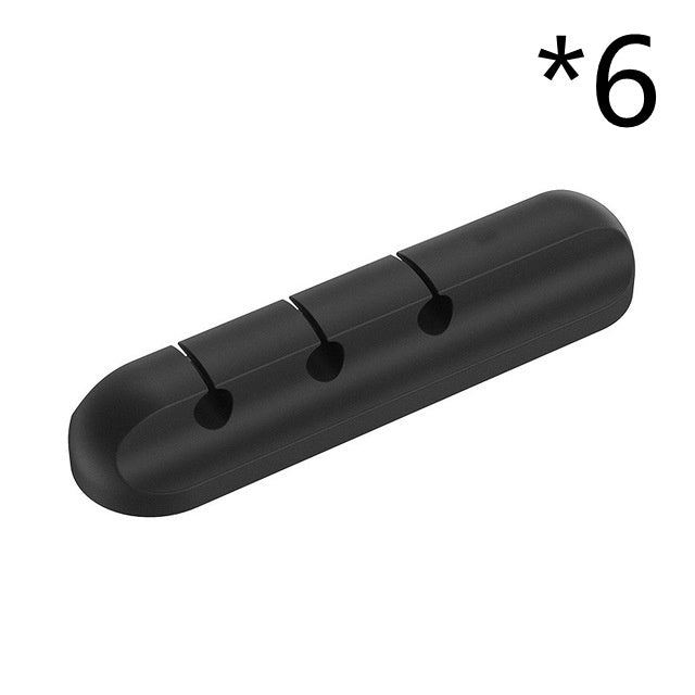 Universal Silicone Cable Winder & Desktop Organizer for USB, Charger & Headphones