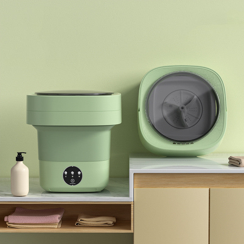 Portable Foldable Mini Washing Machine with Spin Dryer – Perfect for Socks & Underwear | Large Capacity | 3 Options Available