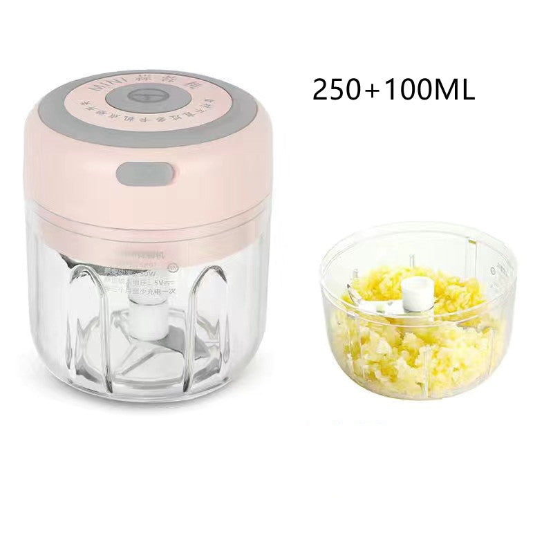 Electric Mini Garlic Chopper & Ginger Masher - Portable Vegetable Crusher, USB Charging, Durable Kitchen Tool for Chili & Veggies