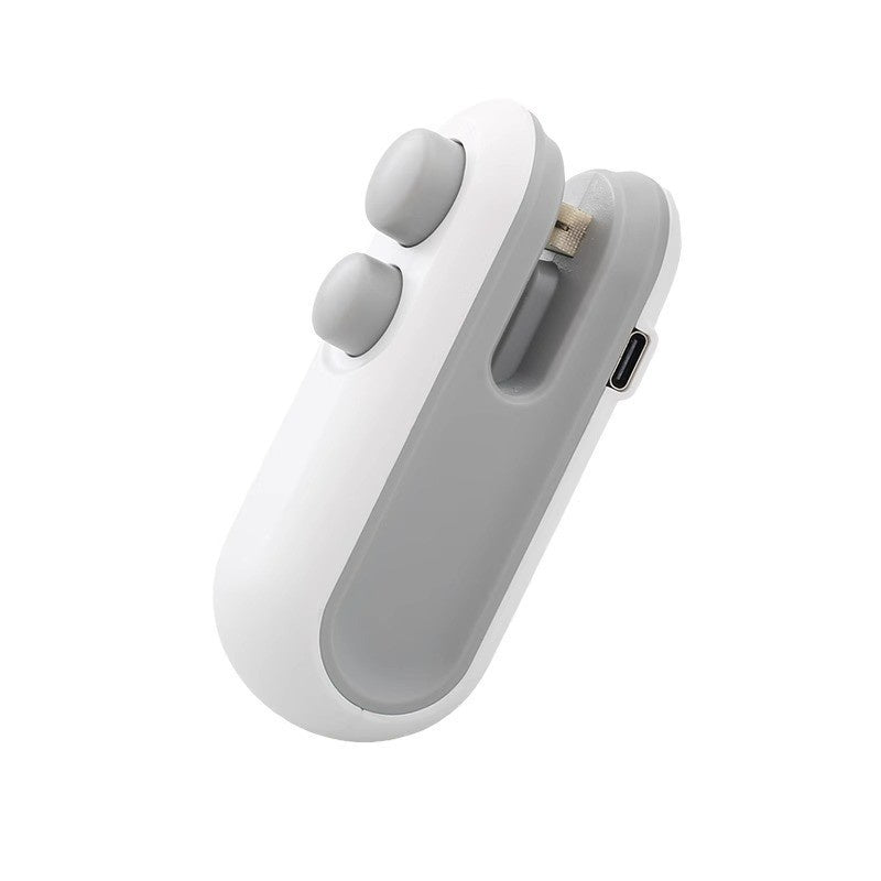 Mini 2-in-1 USB Heat Sealer & Bag Opener – Portable Snack Plastic Bag Sealing Machine for Home