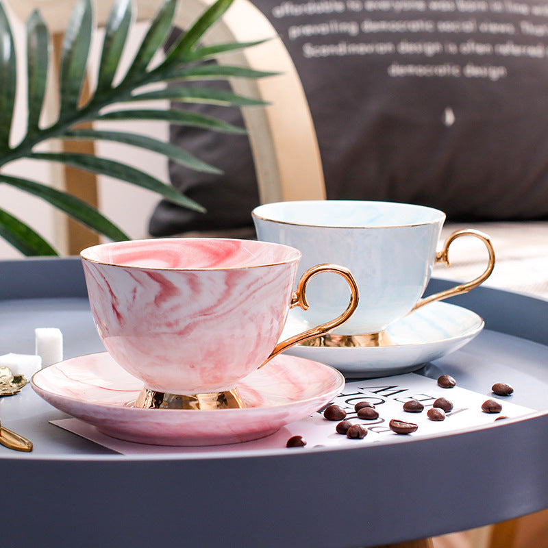Elegant Coffee Cups & Saucers