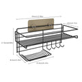Punch-Free Bathroom Storage Rack – No-Drill Wall Mounted Organizer