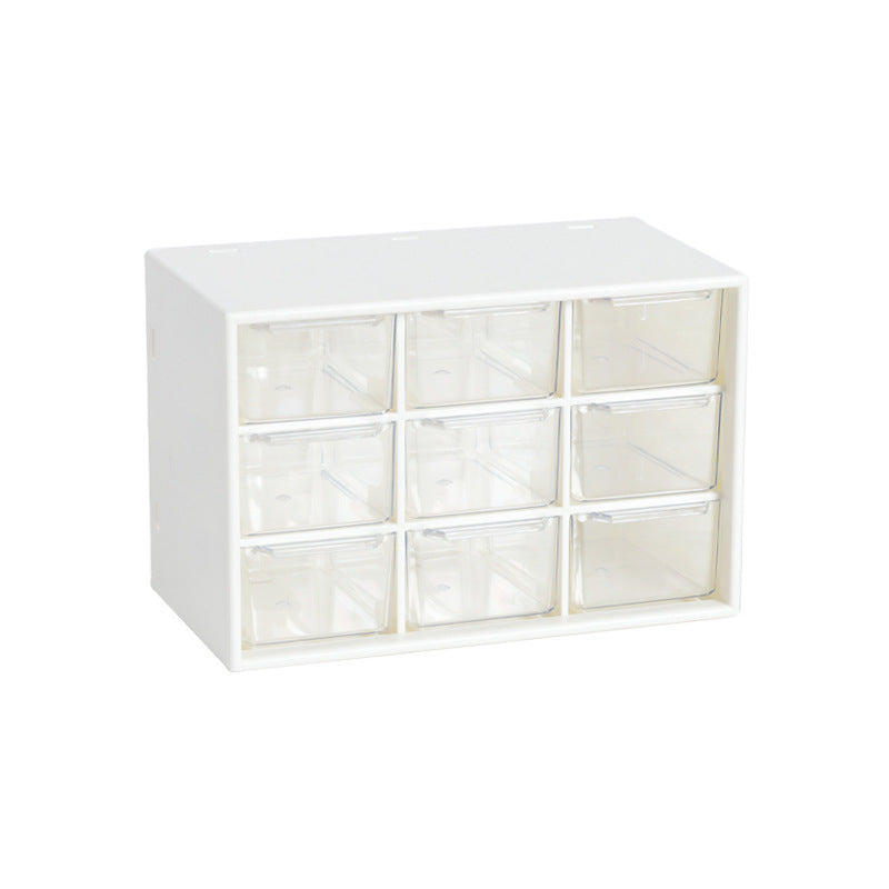 Transparent Storage Organizer Box – Stackable Desktop Drawer for Office Supplies, Cosmetics & Accessories