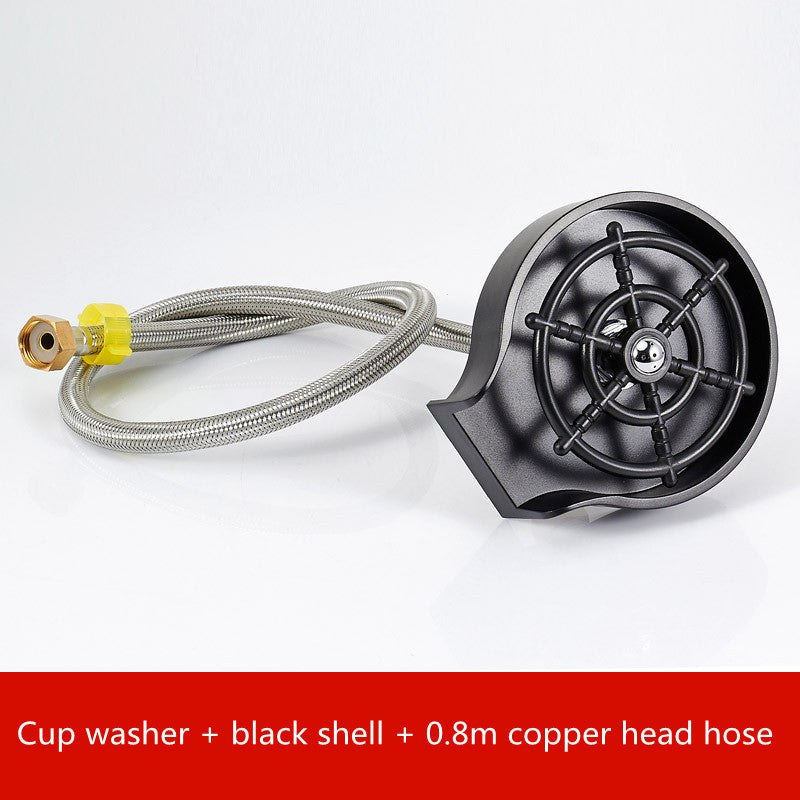 High-Pressure Cup Washer for Sink – Automatic Glass & Pitcher Rinse Tool