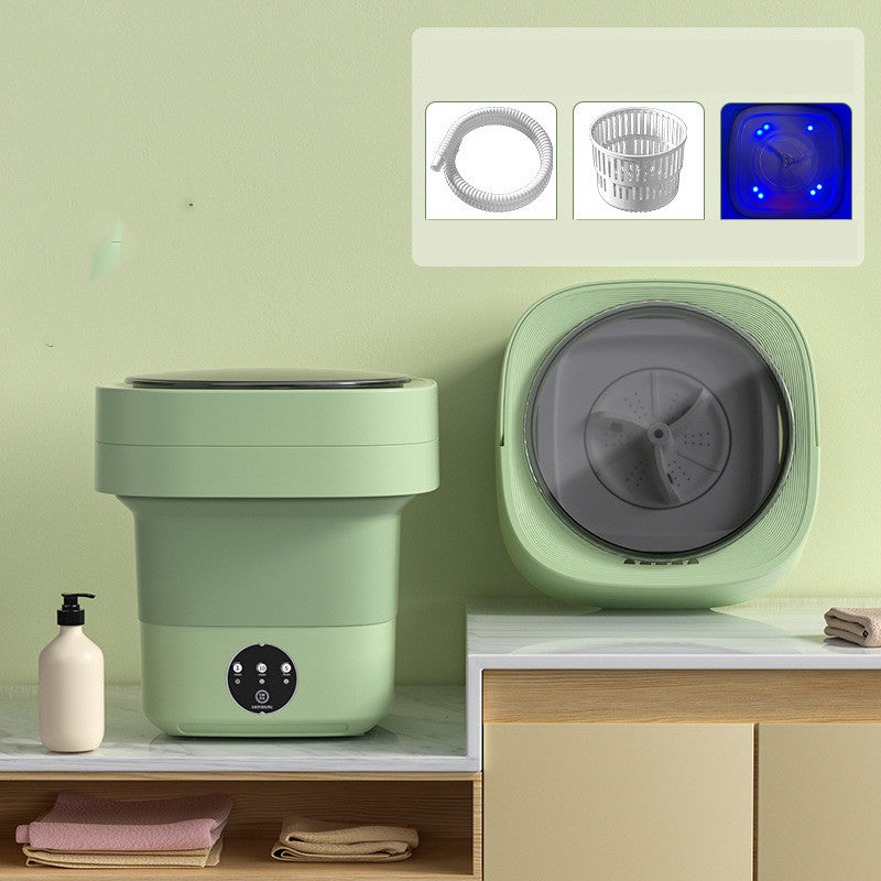 Portable Foldable Mini Washing Machine with Spin Dryer – Perfect for Socks & Underwear | Large Capacity | 3 Options Available
