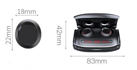 T11 Wireless Bluetooth 5.0 Earbuds - Noise Cancelling In-Ear Headphones with Mic & Deep Bass